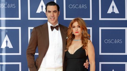 Sacha Baron Cohen en Isla Fisher Gettyimages 1314422304